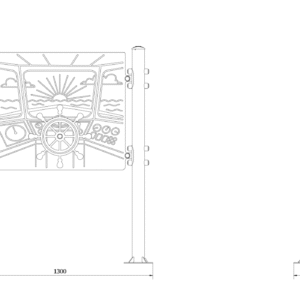Eco-Pro Interaktivni panel brod metal N11 Dimensions