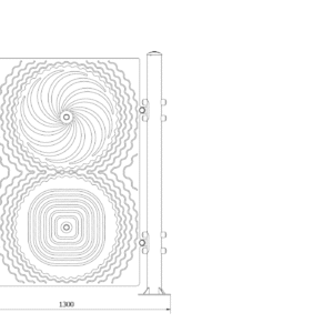 Eco-Pro Interaktivni panel iluzija metal N14 Dimensions