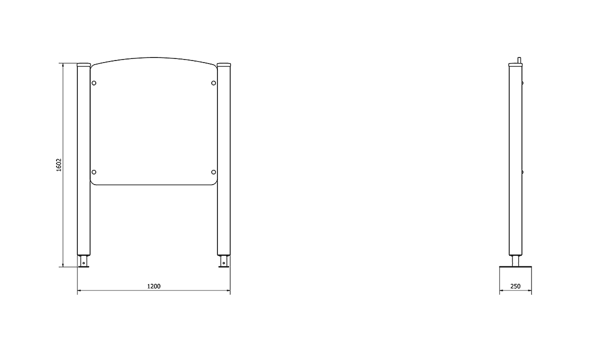Eco-Pro Interaktivni panel školska tabla - drvo N03 Dimensions