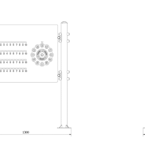 Eco-Pro Interaktivni panel točak metal N13 Dimensions