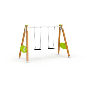 Eco-Pro Ljuljaška drvena sa dve sedalice U01-05