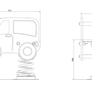 Eco-Pro Njihalica autić L08 Dimensions