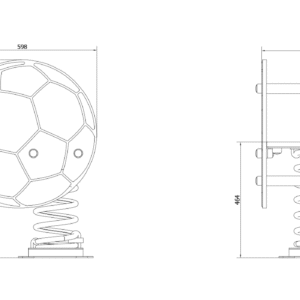 Eco-Pro Njihalica fudbalska lopta L12 Dimensions