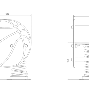 Eco-Pro Njihalica košarkaška lopta L11 Dimensions