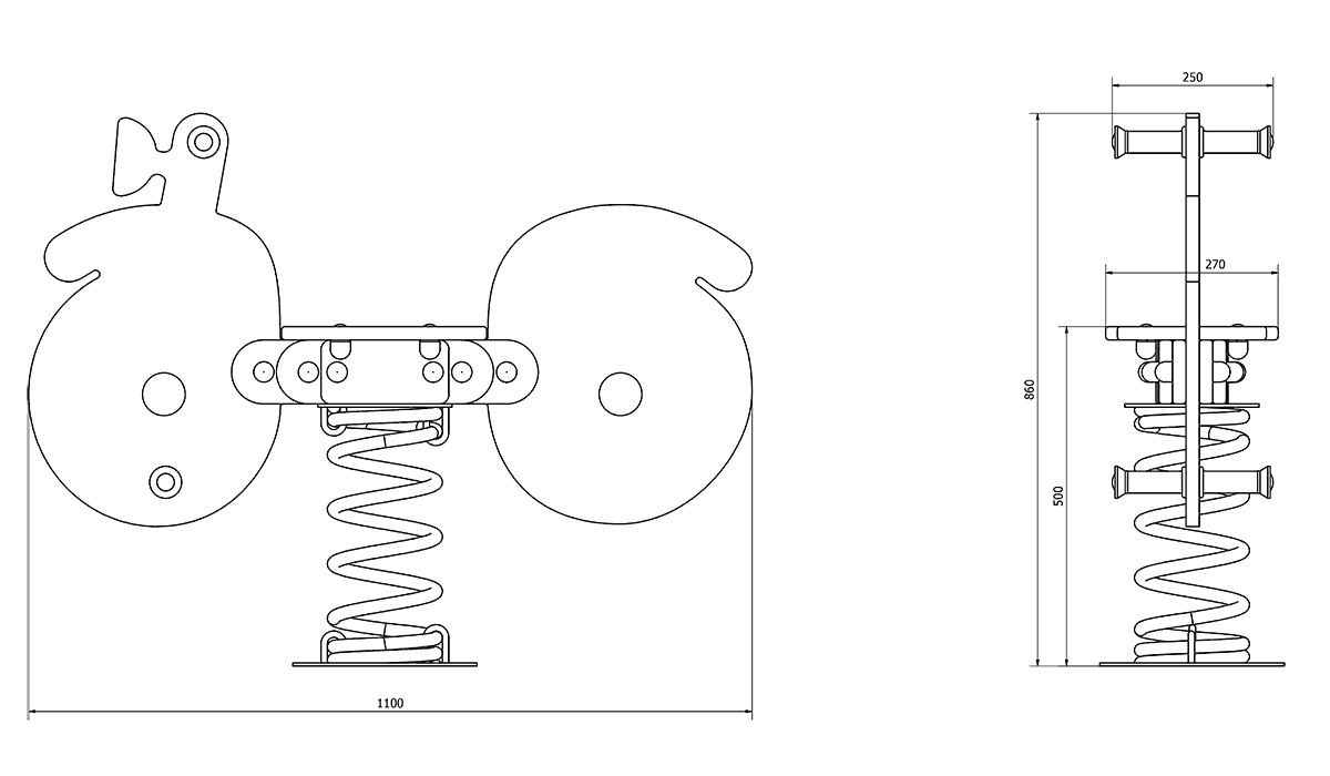 Eco-Pro Njihalica motor L03 Dimensions